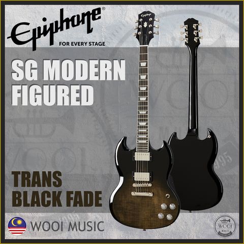 SG MODERN FIGURED TRANS BLACK FLAT COVER