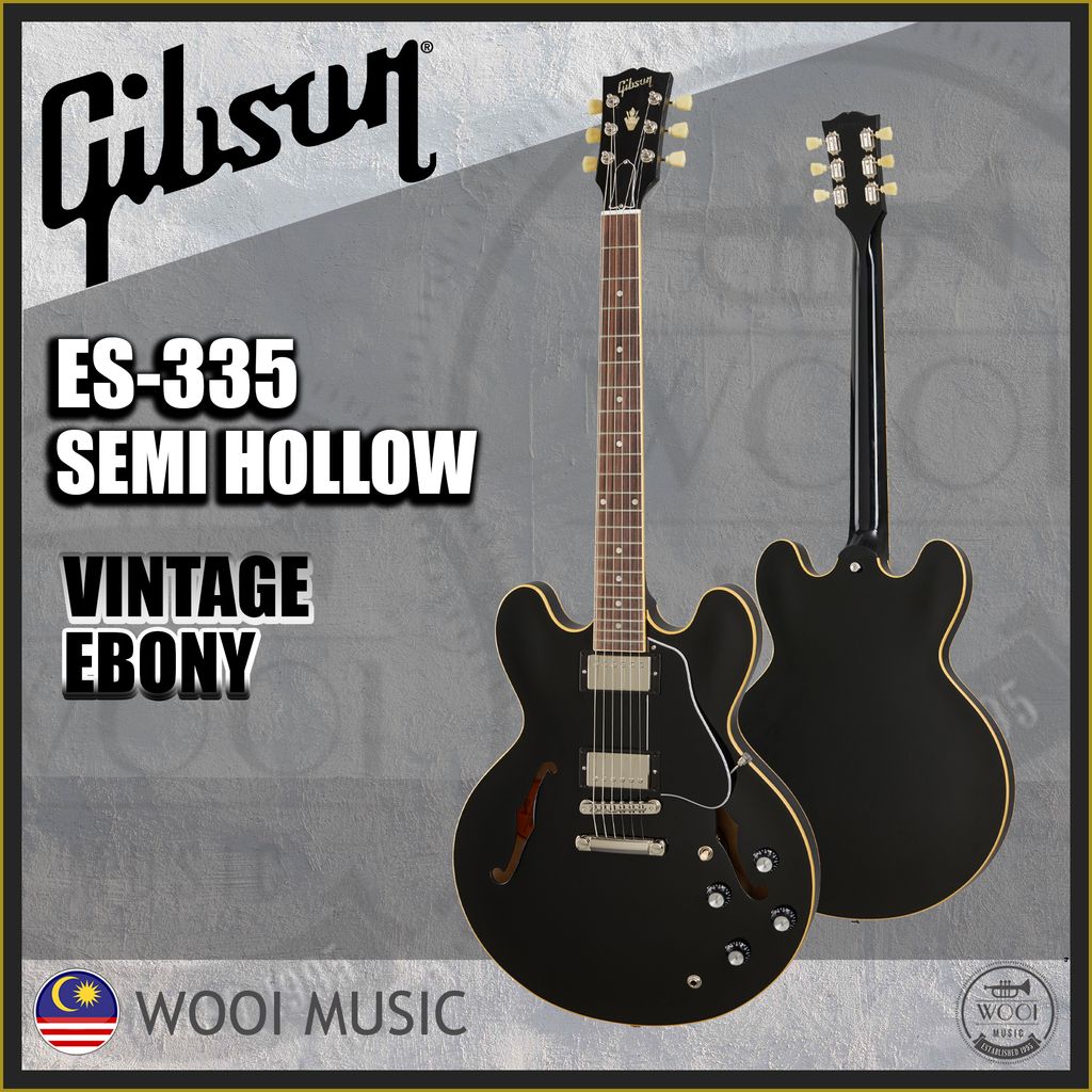 ES335 VINTAGE EBONY COVER