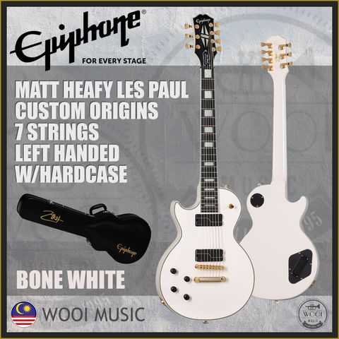 MATT HEAFY LP CUS 7 LH WHITE COVER