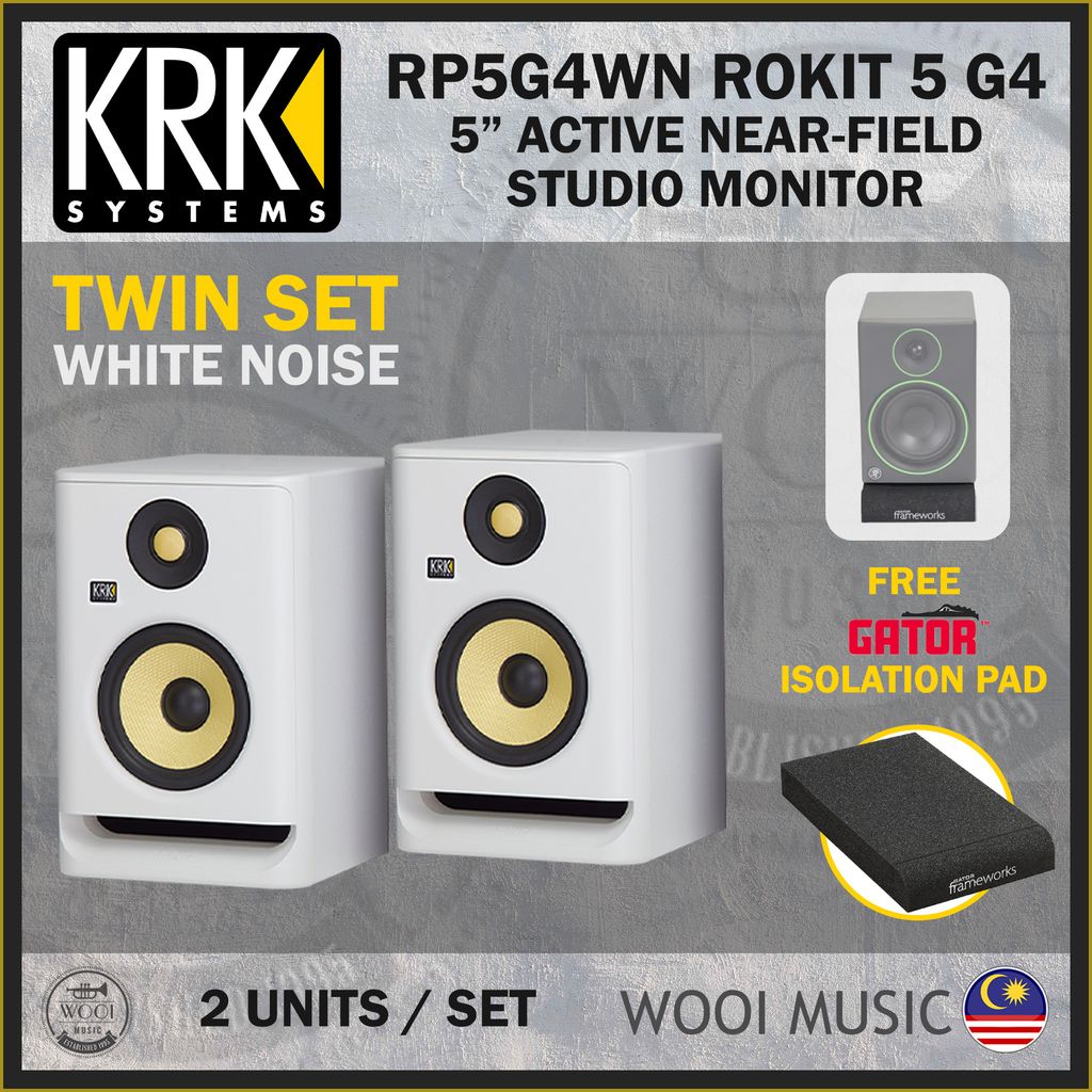 KRK RP5G4 WN ROKIT 5 G4 5” Active Near-Field Studio Monitor