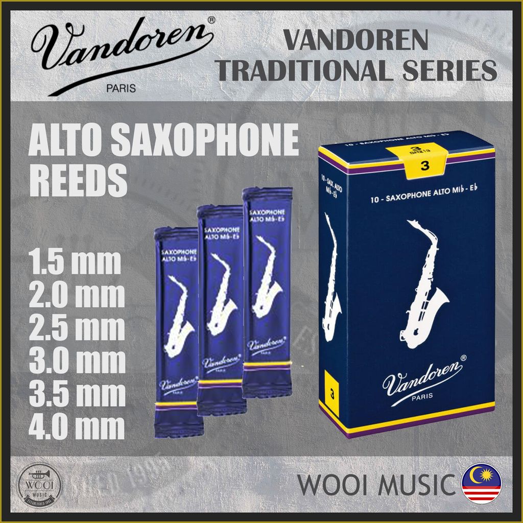 Vandoren Traditional Alto Sax reeds