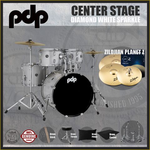 PDP ZILDJIAN - DIAMOND WHITE SPARKLE 