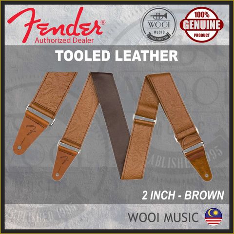 FENDER TOOLED LEATHER STRAP
