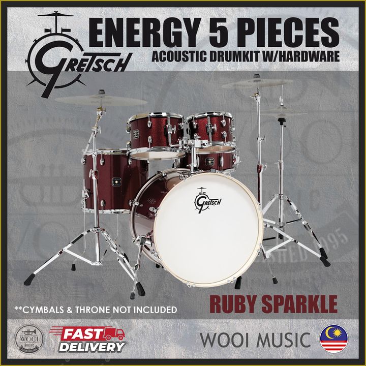 GRETSCH DRUMSET - RUBY RED - CP