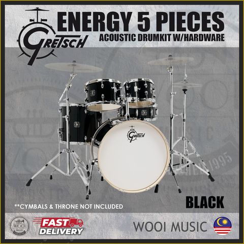 GRETSCH DRUMSET - BLACK CP