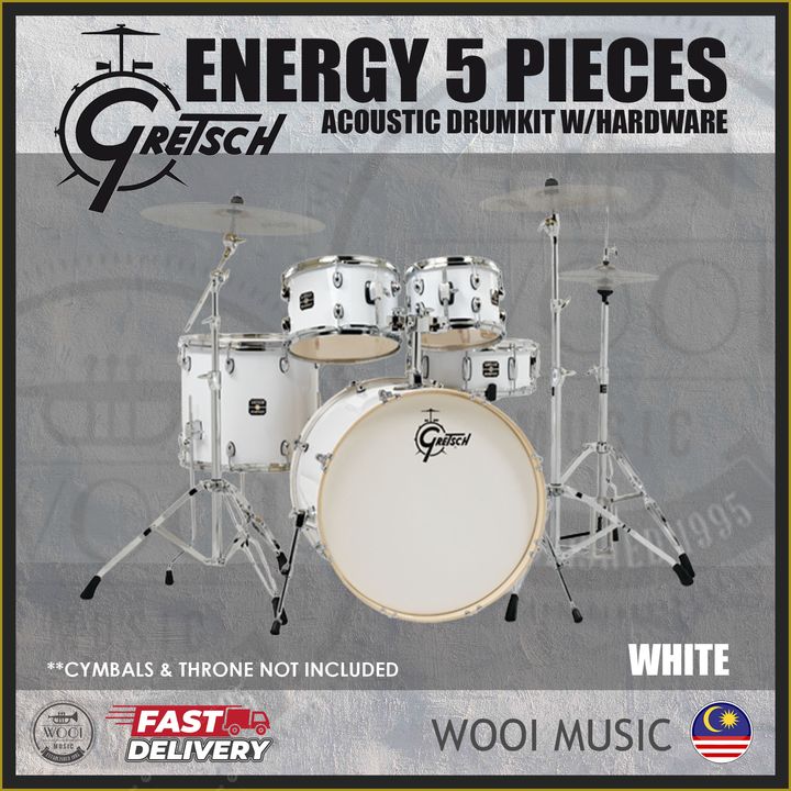 GRETSCH DRUMSET - WHITE CP