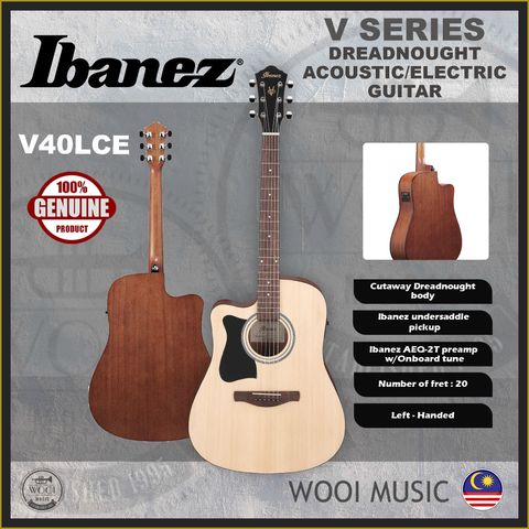Ibanez V Series Guitar - V40LCE - CP