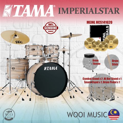 Tama Imperialstar Acoustic Drum Set with Zildjian Planet Z