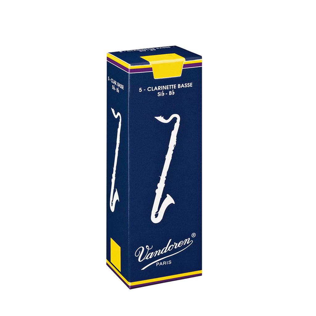 VANDOREN TRADITIONAL SERIES BASS CL REEDS - 5PCS 