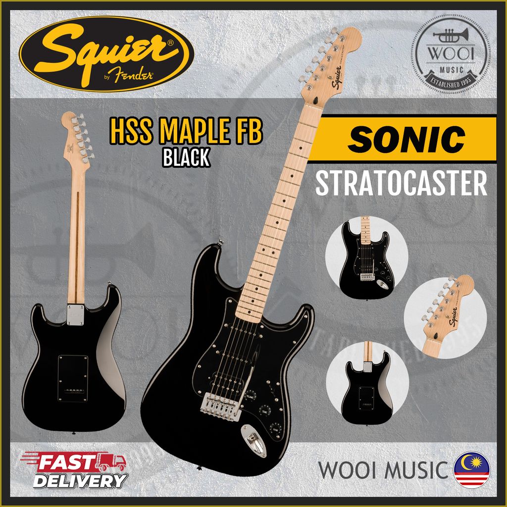 Squier Sonic HSS - BK - CP