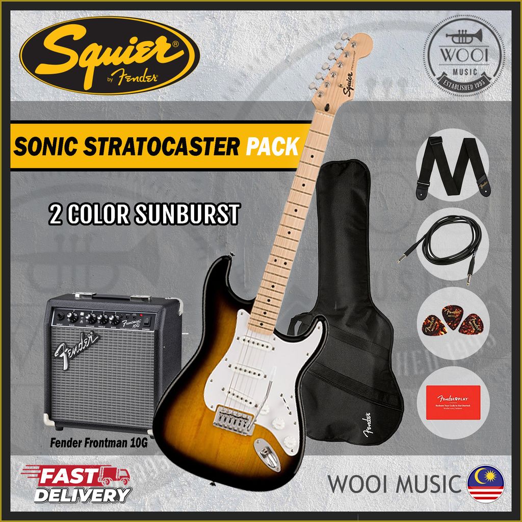 Squier Sonic 2 Color Sunburst Pack  - CP