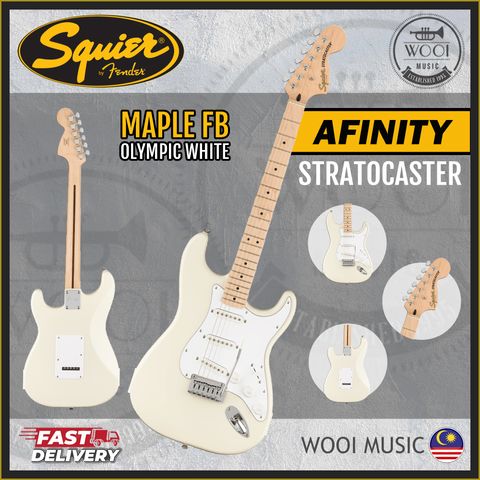 Squier Affinity Strat SSS Maple - Olympic White - cp