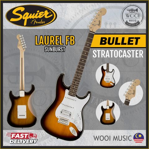 Squier Bullet Strat Laurel FB - Sunburst 