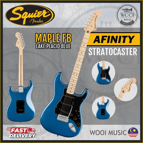 Squier Affinity Strat Maple - Lake Placid Blue