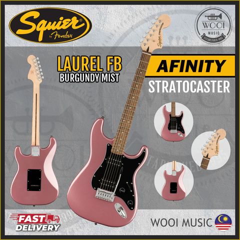 Squier Affinity Strat Laurel FB - Burgundy Mist CP