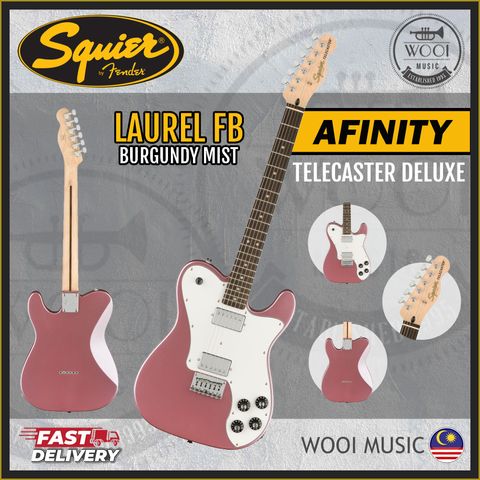 Squier Affinity Tele Deluxe - Laurel FB - Burgundy Mist CP
