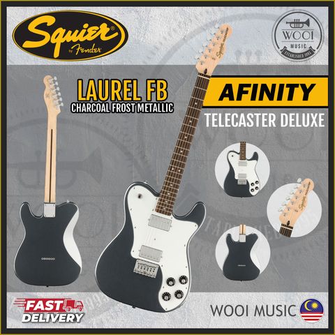 Squier Affinity Jazzmaster - Laurel Fb - Charcoal Frost Metallic CP 