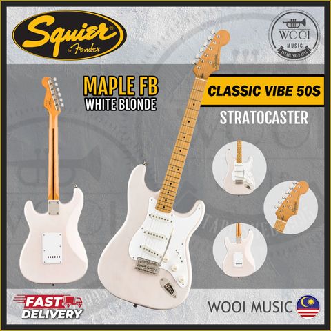 Squier Classic Vibe 50s Strat - Maple - White Blonde - CP 