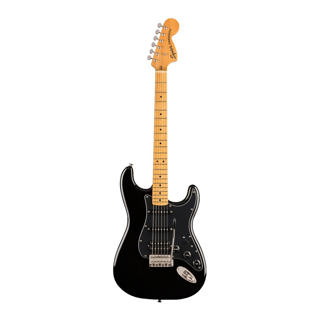 Squier Classic Vibe 70s-HSS-Strat-Maple FB - Black-1