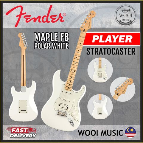 FENDER PLAYER HSS - STRAT - POLAR WHITE - CP