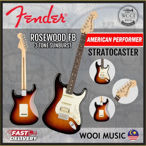 FENDER AMERICAN PERFORMER GUITAR - HSS - STRAT - RW FB - CP