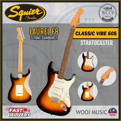 Squier Classic Vibe 60s - Stratocaster - 3 TONE SUNBURST - CP