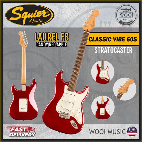 Squier Classic Vibe 60s - Stratocaster -CANDY RED APPLE - CP