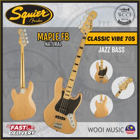 Squier Classic Vibe 70s Jazz Bass - Natural - CP