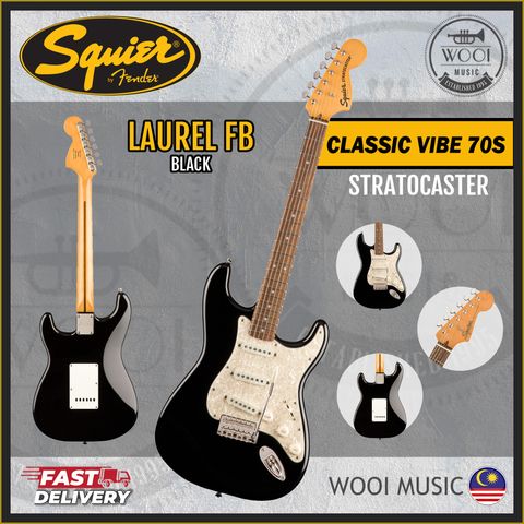Squier Classic Vibe 70s - SSS Stratocaster - BLACK