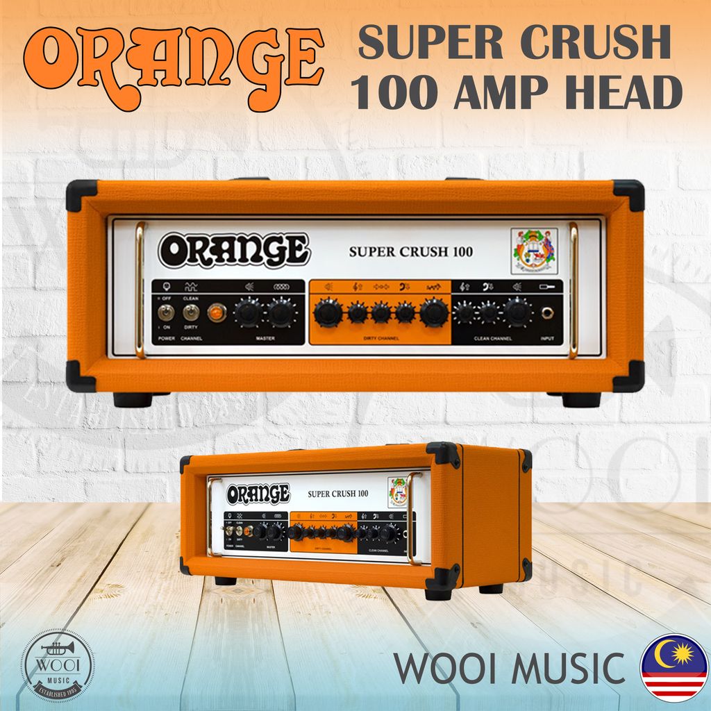 ORANGE SUPER CRUSH 100 HEAD - TANPA CABLE - CP