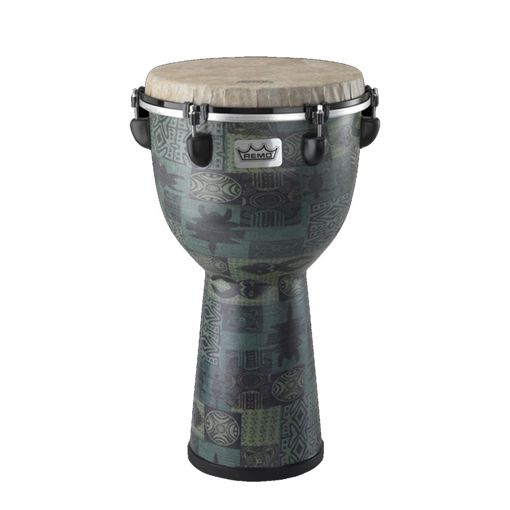 REMO APEX DJEMBE 12INCH - GREEN KINTE - 1