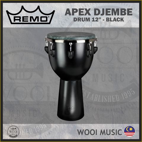 REMO APEX DJEMBE 12INCH - BLACK - CP