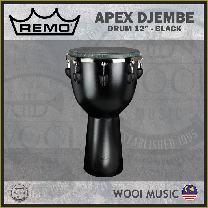 REMO APEX DJEMBE 12INCH - BLACK - CP