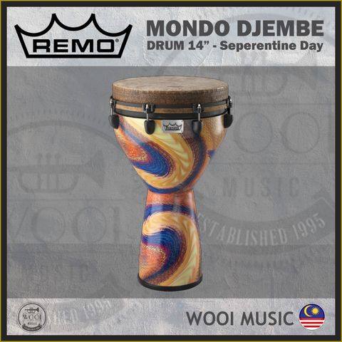 REMO MONDO DJEMBE 14INCH - SEPERENTINE DAY - CP