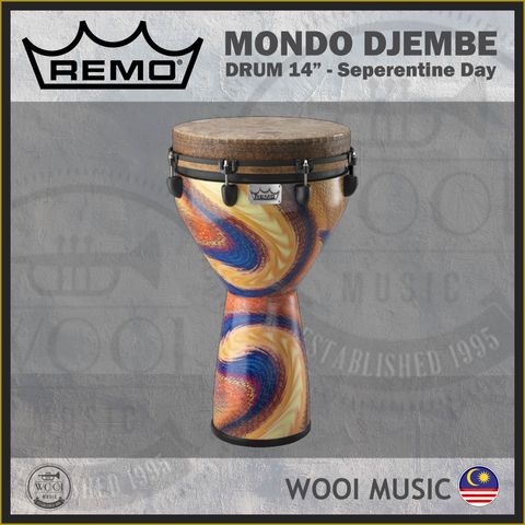 REMO MONDO DJEMBE 14INCH - SEPERENTINE DAY - CP