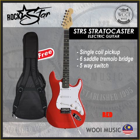 ROCKSTAR GUITAR-RS STRS-RED-CP