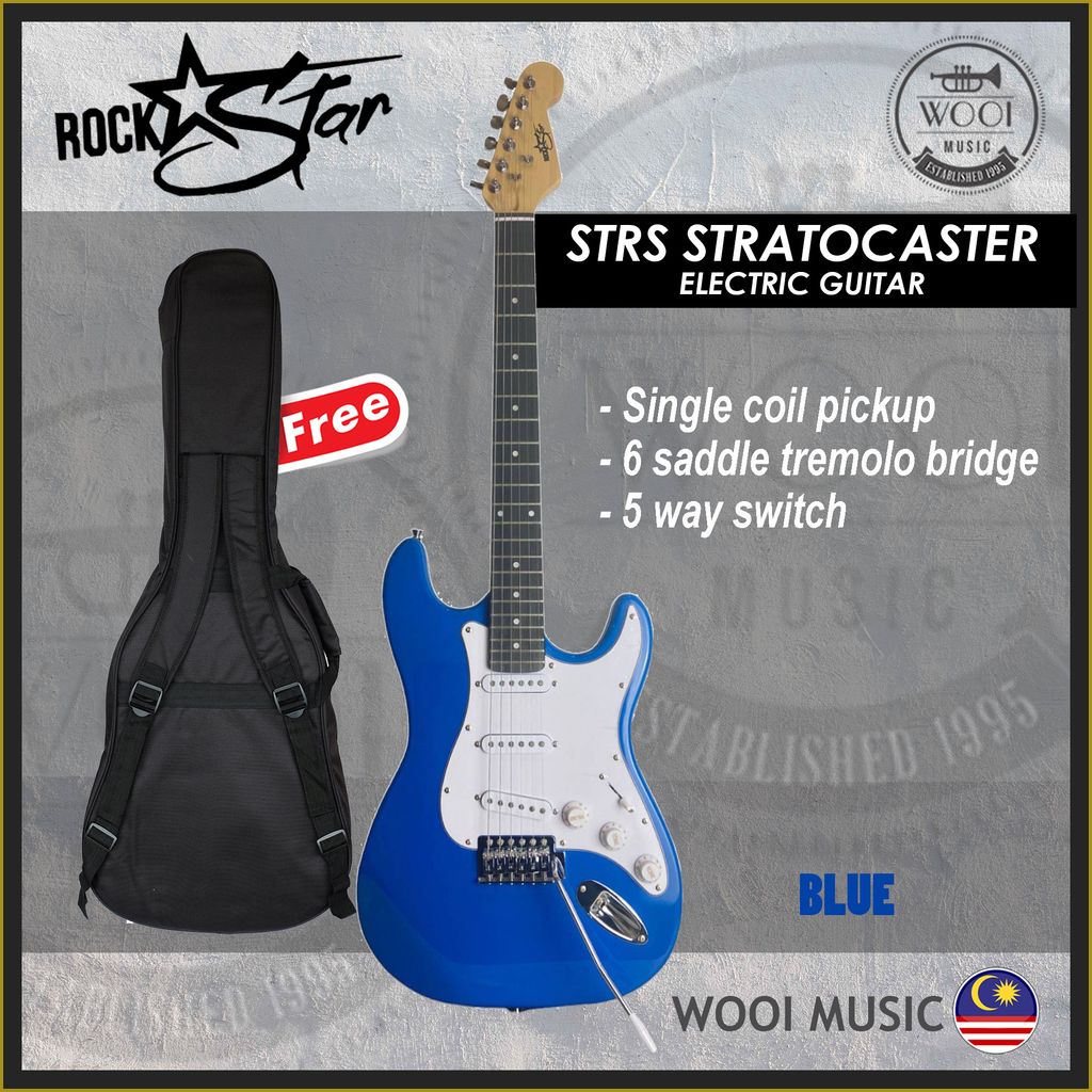 ROCKSTAR GUITAR-RS STRS-BL-CP