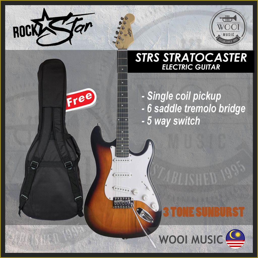 ROCKSTAR GUITAR-RS STRS-3TS-CP