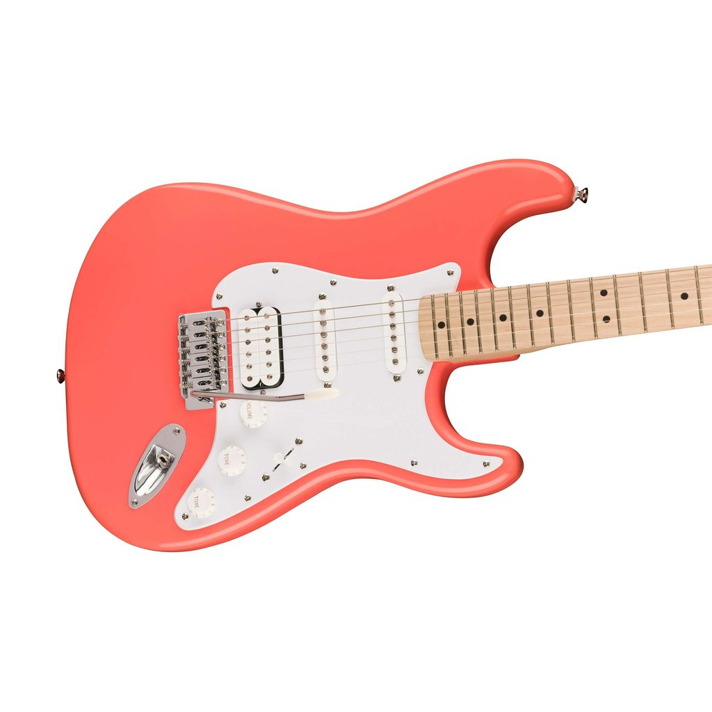 Squier Sonic Stratocaster HSS Electric Maple Fingerboard - Tahitian Coral - 3