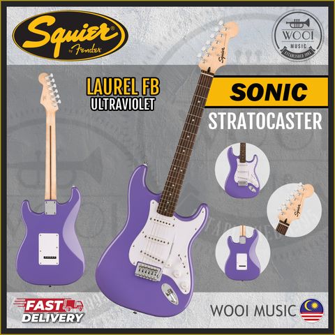 Squier Sonic Stratocaster Electric Guitar - Laurel FB - Ultraviolet-CP