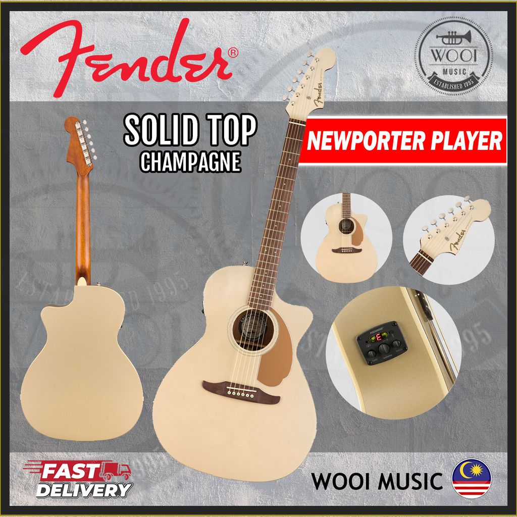 FENDER NEWPORTER PLAYER - SOLID TOP - CHAMPAGNE - CP