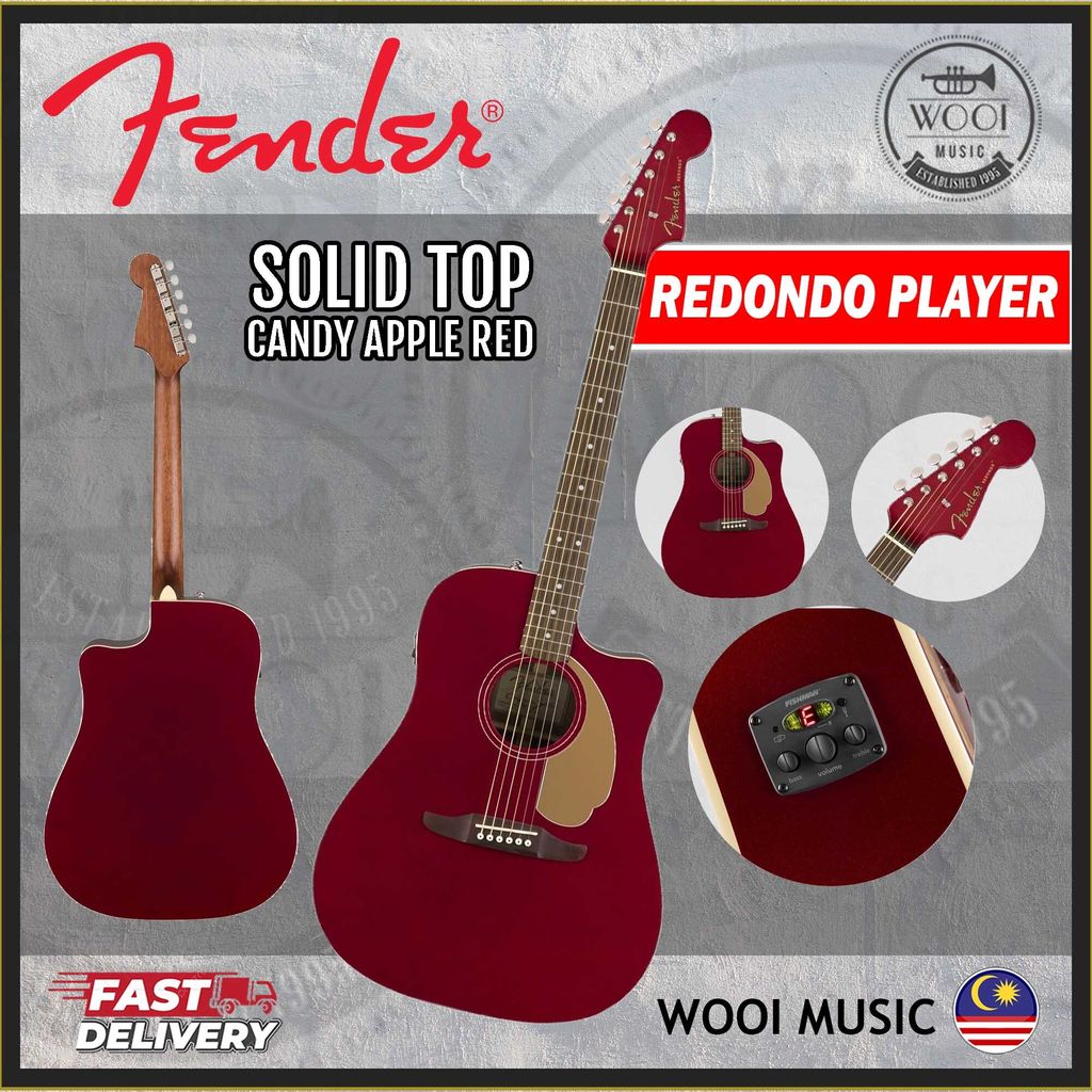 FENDER REDONDO PLAYER - CANDY APPLE RED - CP