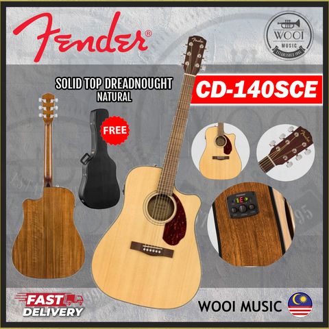 FENDER CD140SCE WITH CASE - CP