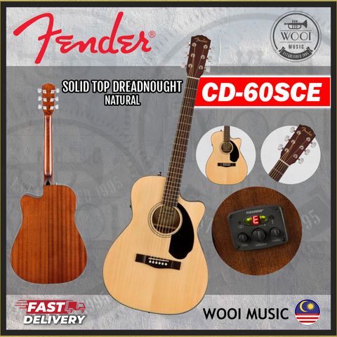 FENDER CD60SCE-NATURAL- CP