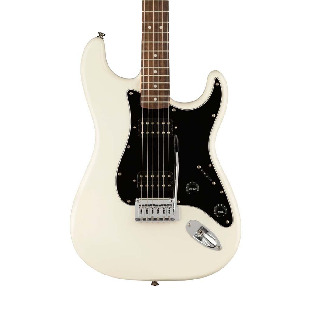 Squier Affinity Series HH Stratocaster Electric Guitar, Laurel FB, Olympic White - 3