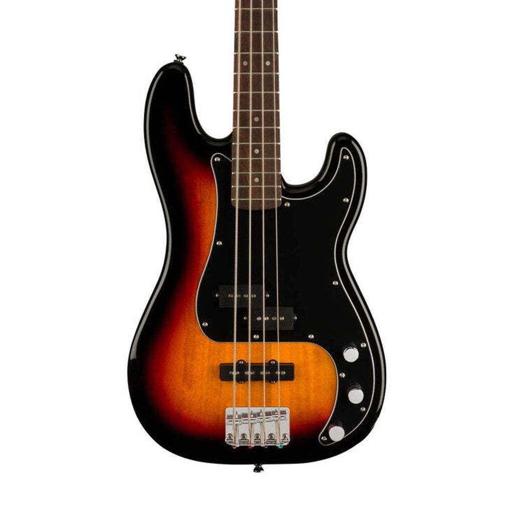 Squier Affinity Series PJ Bass Guitar Pack, Laurel FB, 3-color Sunburst-5