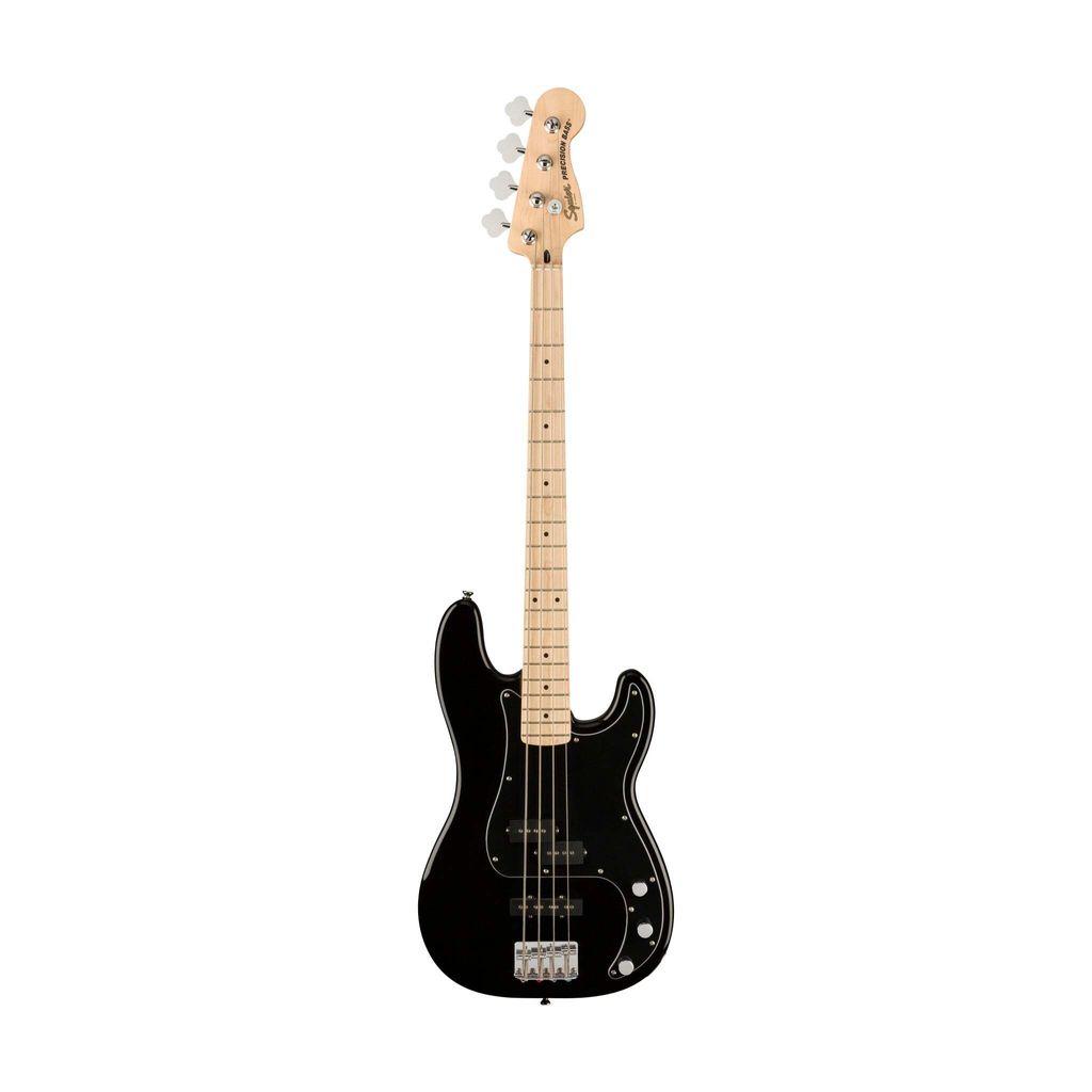 Squier Affinity Series PJ Bass Guitar Pack with Maple Fingerboard & Fender Rumble 15 - Black - 1