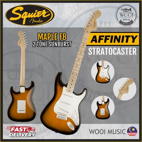 Squier Affinity Strat - SSS - 2 Tone Sb - CP