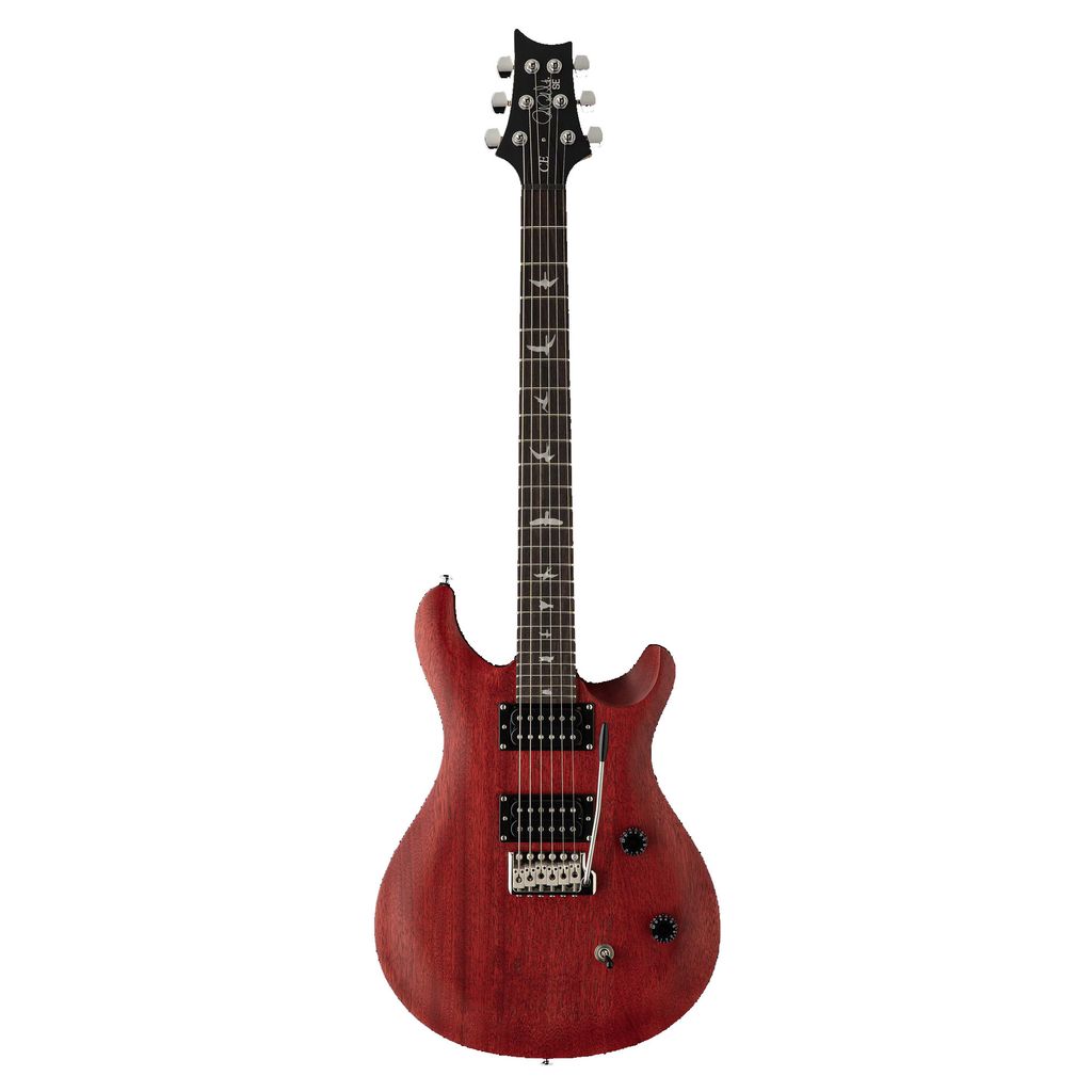 PRS SE CE24 Standard Satin Electric Guitar wBag - Vintage Cherry - 1