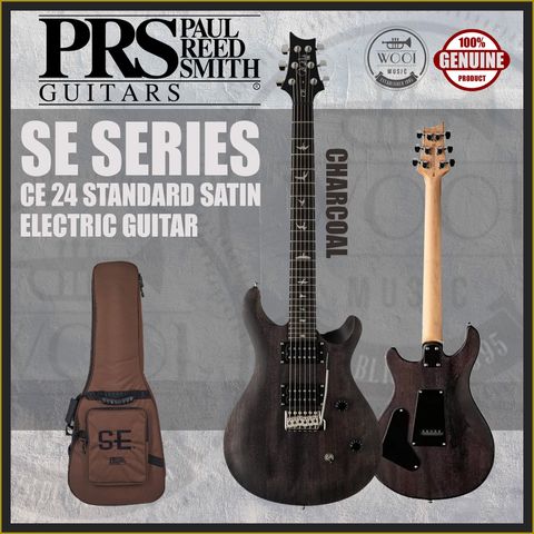 PRS SE CE24 Standard Satin Electric Guitar wBag - Charcoal - CP